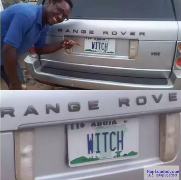 Photos: Jeep with peculiar plate number spotted in Abuja
